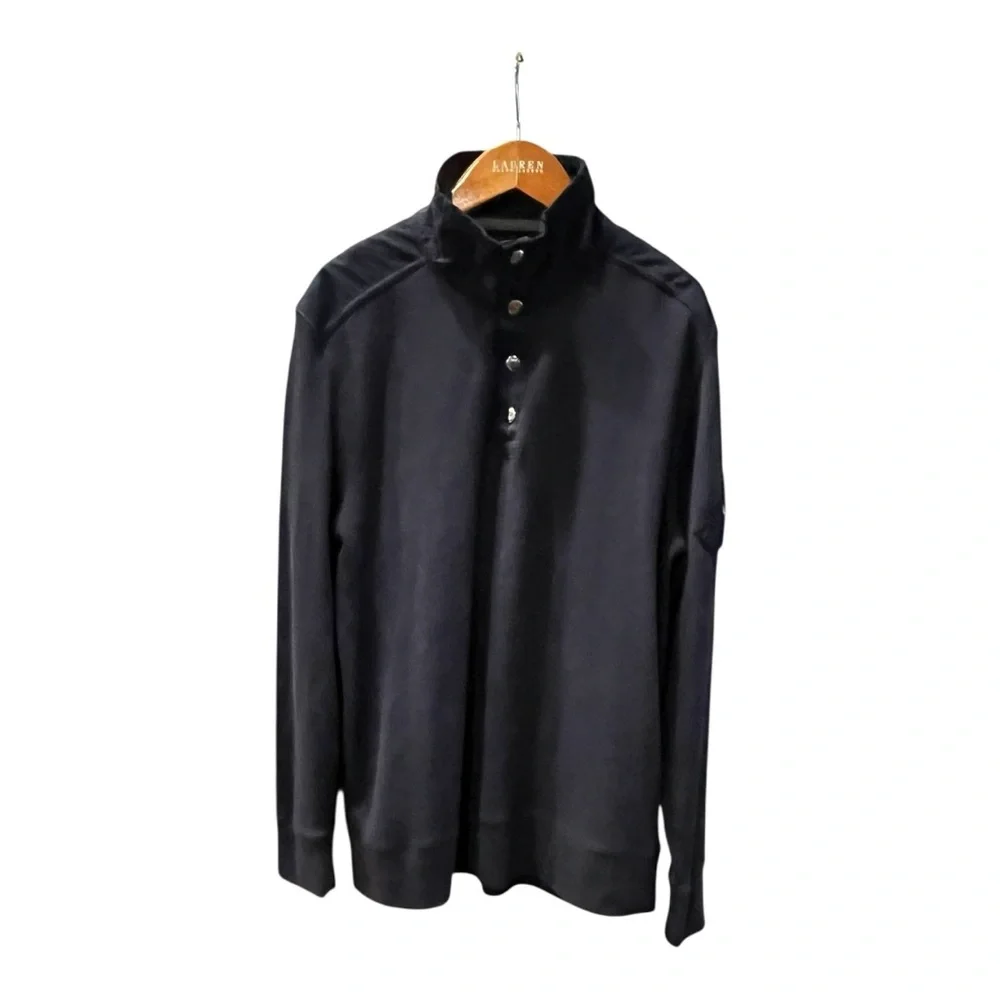Banana Republic Snap Collar Pullover Thermal Texture, Size L